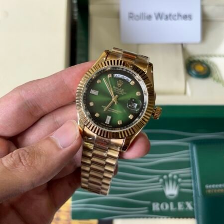 Rolex Oyster Perpectual Day-Date Gold Green Automatic