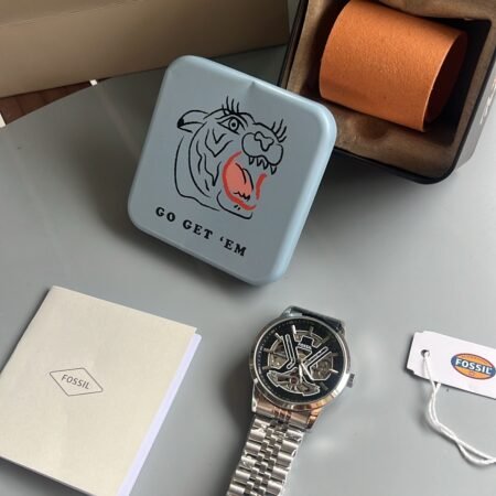 Fossil Tourbilln Automatic Silver-Black