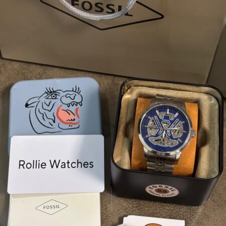 Fossil Tourbilln Automatic Silver-Blue